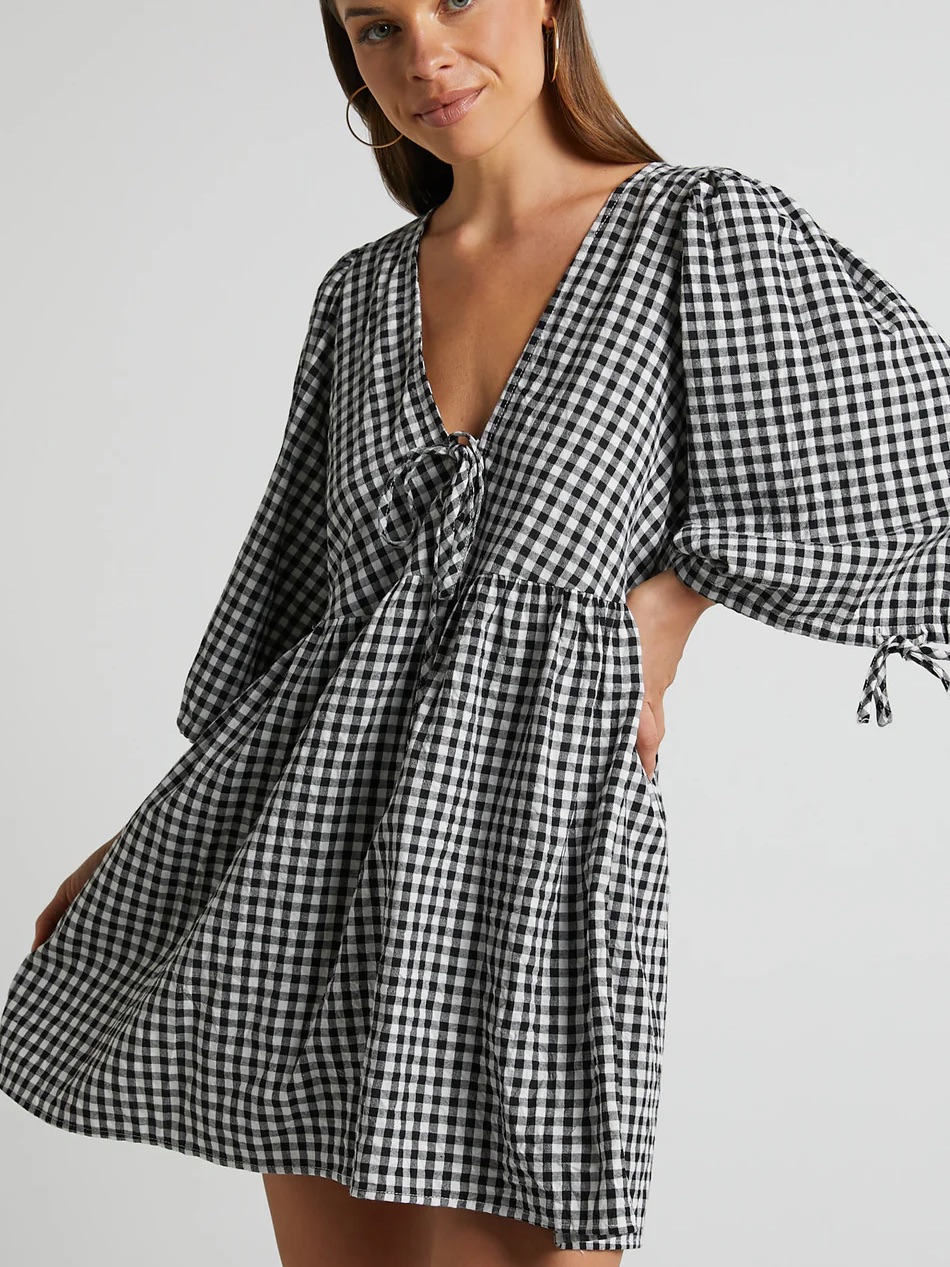 Rosita Gingham Mini Dress